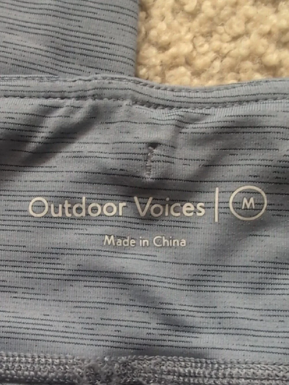Outdoor Voices Heathered Slate Blue Leggings
